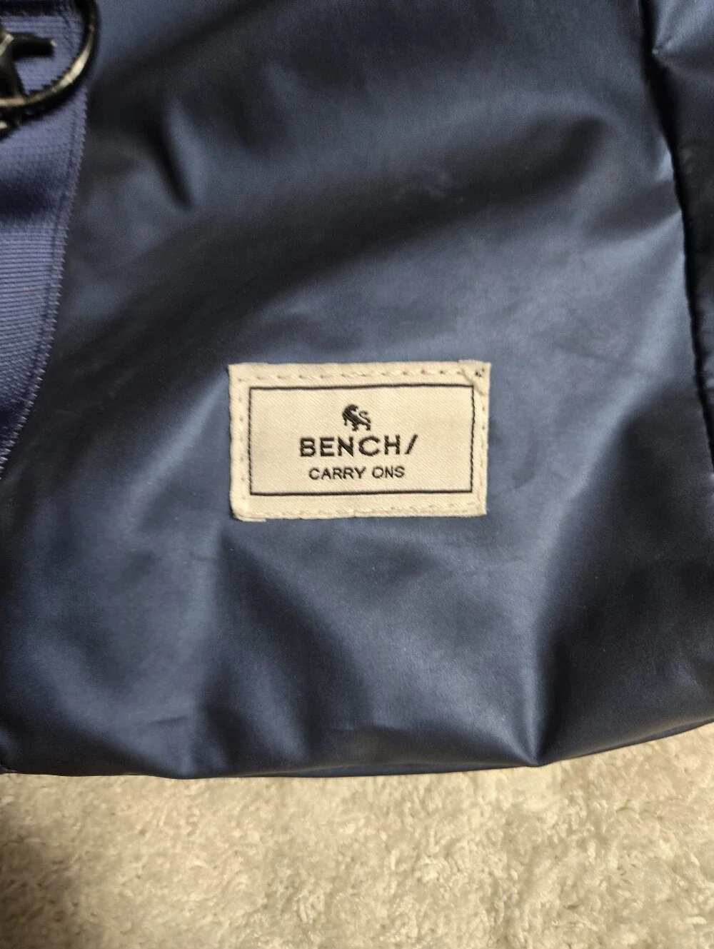 Blue Retro Backpack Bench Carry Ons Blue